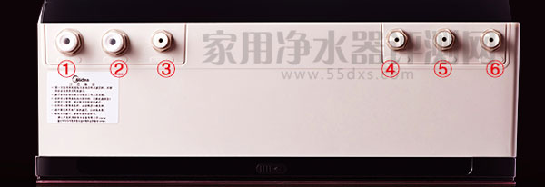 美的MRO229-4净水器接口细节